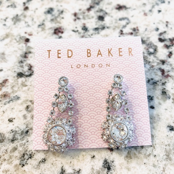 Ted Baker Somaa Swarovski Crystal Drop Earrings - Picture 3 of 4